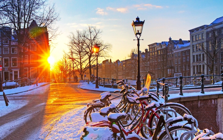 Amsterdam im Winter, Niederlande