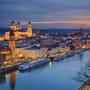 Sonnenuntergang über Passau
