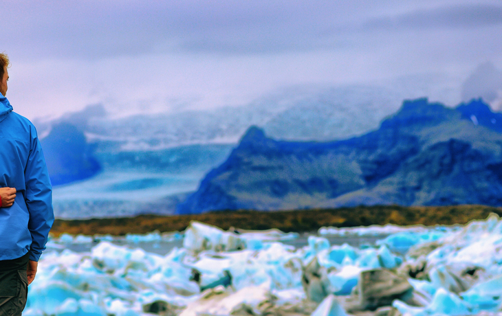 Gletscherlagune Jökulsárlón im Nationalpark Vatnajökull im Südosten Islands