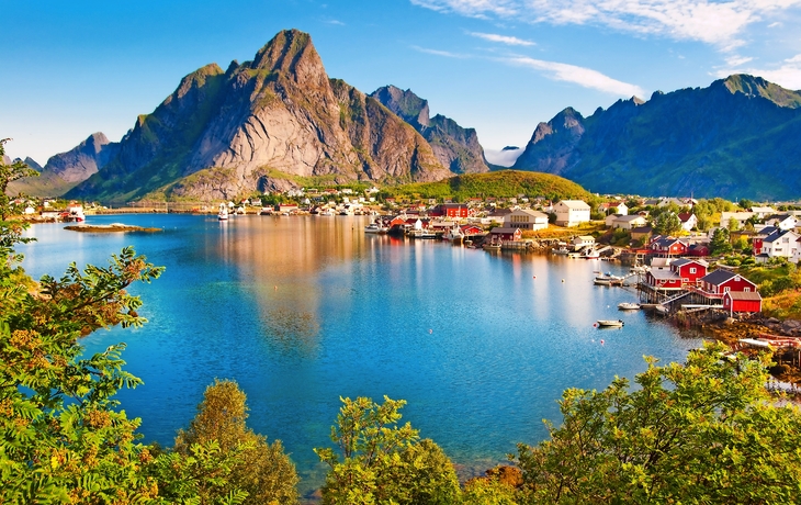 Lofoten-Insellandschaft in Norwegen
