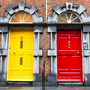 Häuserfassaden in Dublin