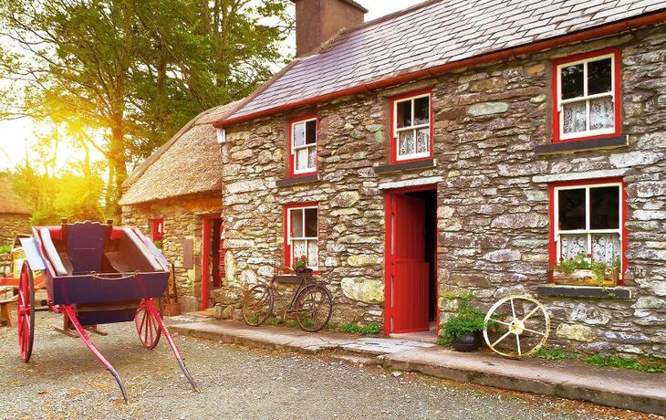 Traditional Irish cottage house architecture