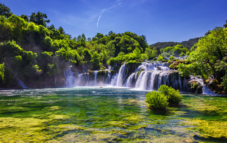 Krka-Wasserfälle in Dalmatien, Kroatien