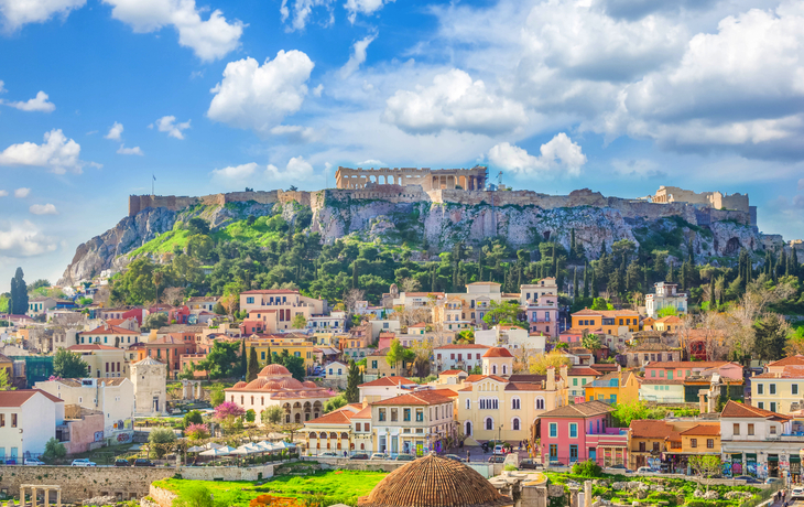 Blick auf Athen mit Akropolis
