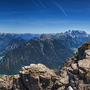 der 2341m hohe Thaneller in den östlichen Lechtaler Alpen in Tirol, Österreich