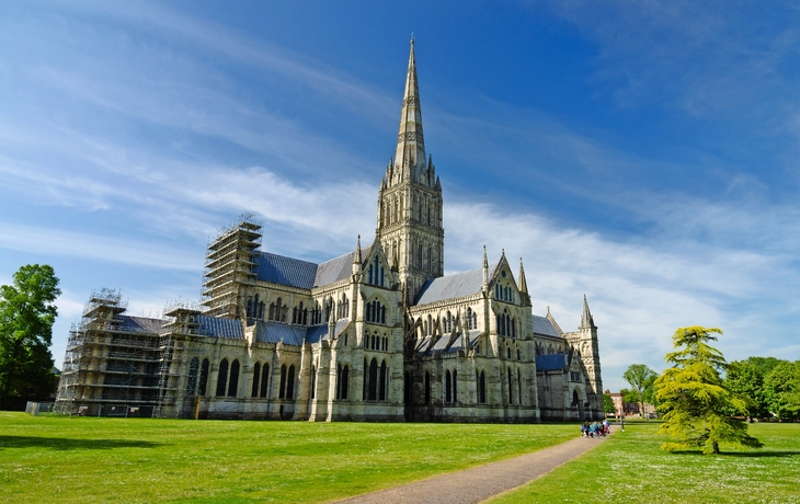 Kathedrale von Salisbury in der Grafschaft Wiltshire, Vereinigtes Königreich