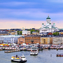 Helsinki mit Kathedrale und Hafen