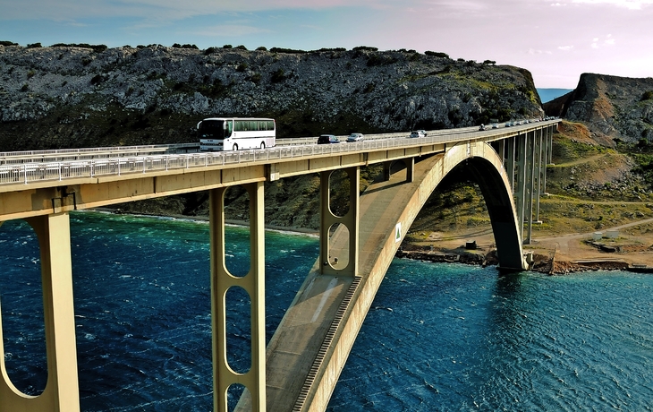 Krk-Brücke in der Kvarner Bucht