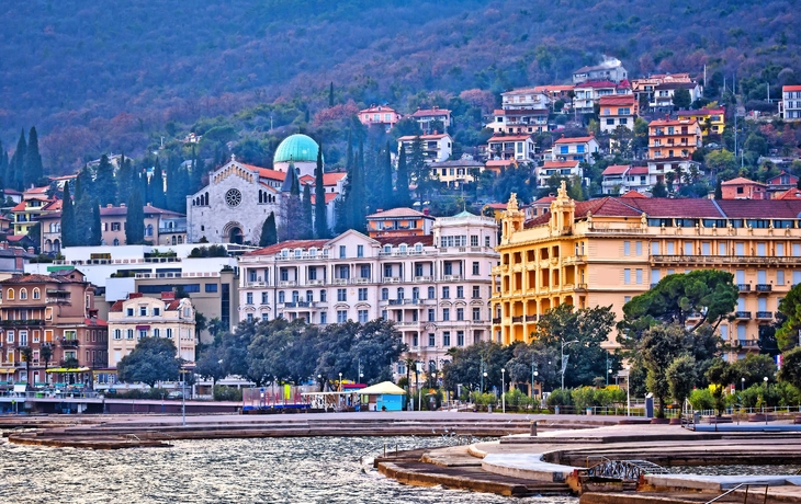 Blick auf Opatija, Kroatien