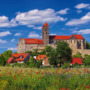 Blick auf Quedlinburg mit Burgberg