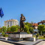 Statue von Ibrahim Rugova in Pri?tina, Kosovo