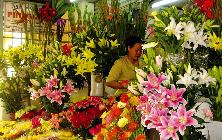 Blumenmeer in Vietnam
