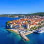 Panorama der kroatischen Stadt Korcula