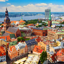 Panoramablick auf die Altstadt von Riga